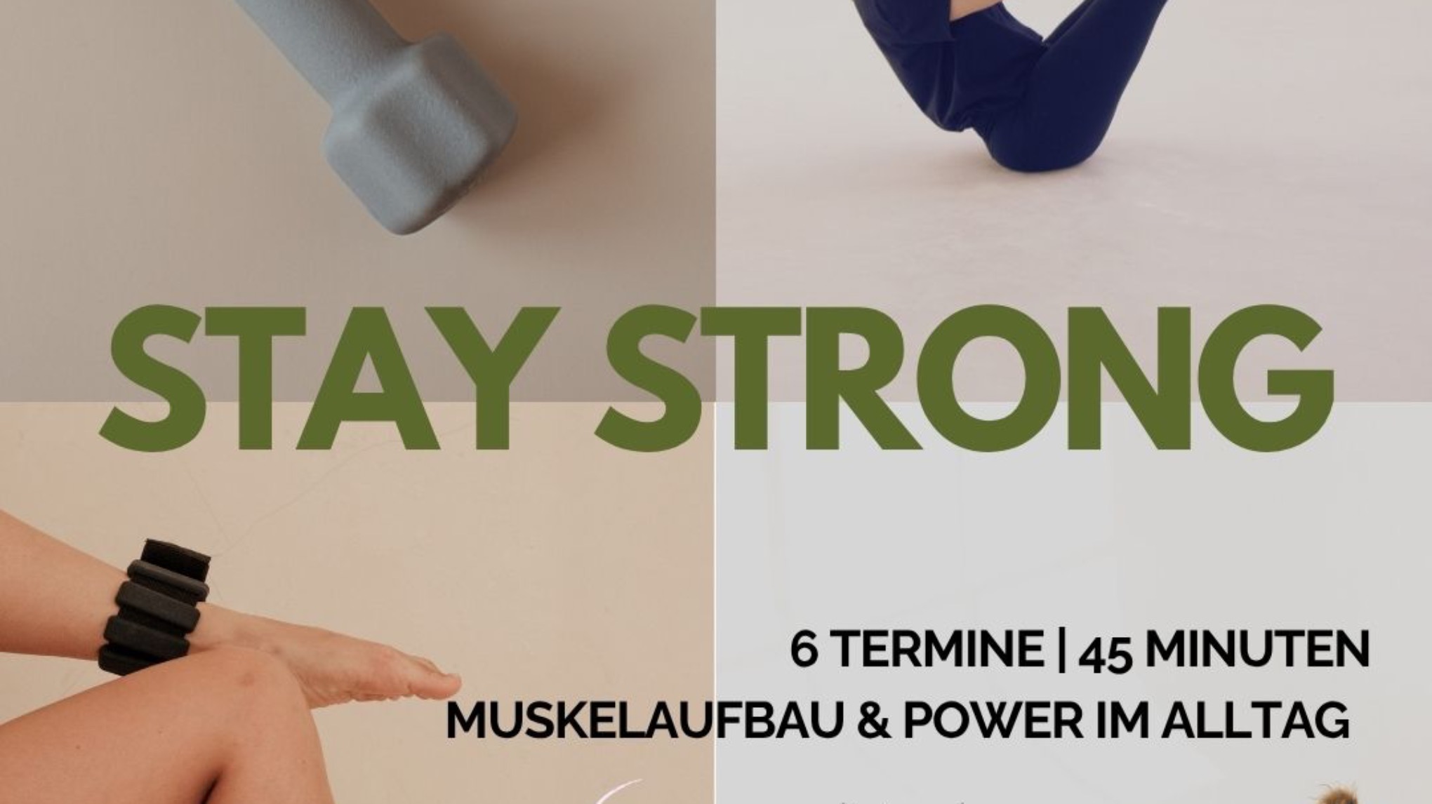STAY STRONG - Muskelaufbau mit Jessi, 6 Termine, 69,00 EUR