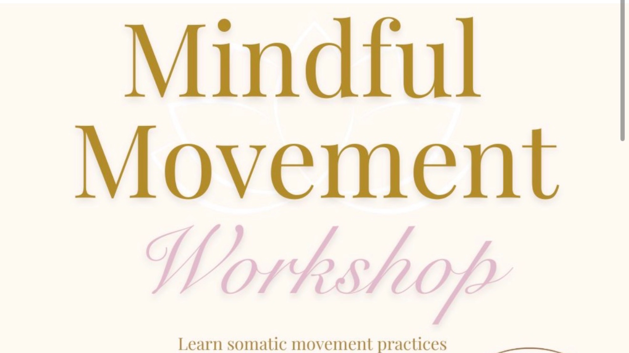 Mindful Movement Workshop