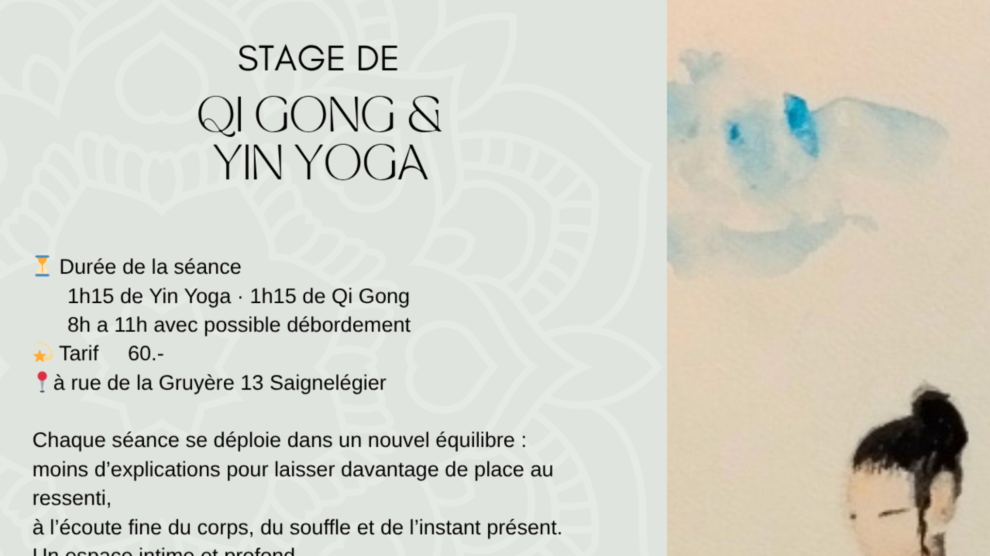 Yin yoga & Qi ging