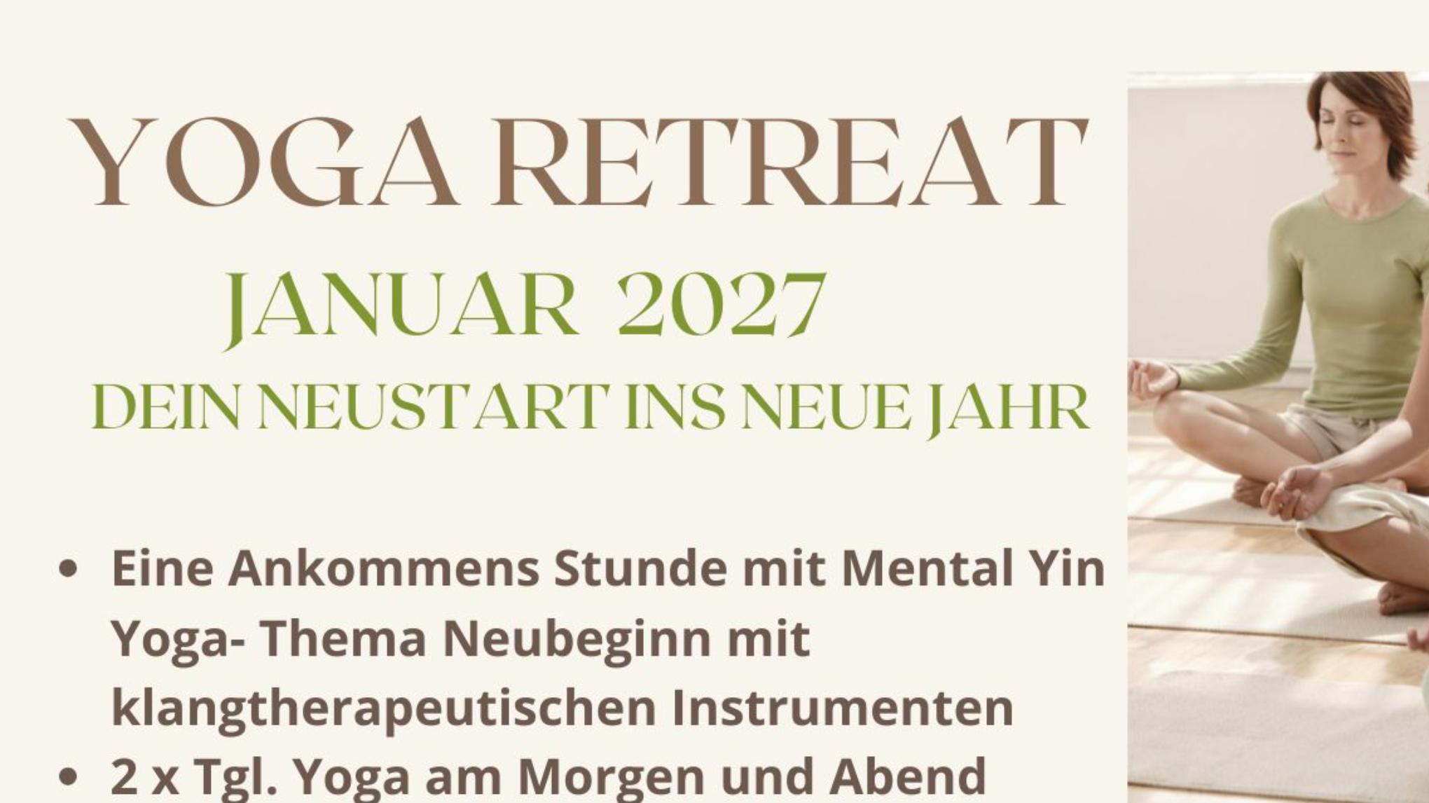 Yoga Retreat Januar 2027(Anmeldung über kontakt@heilpraxis-kozarec.de)