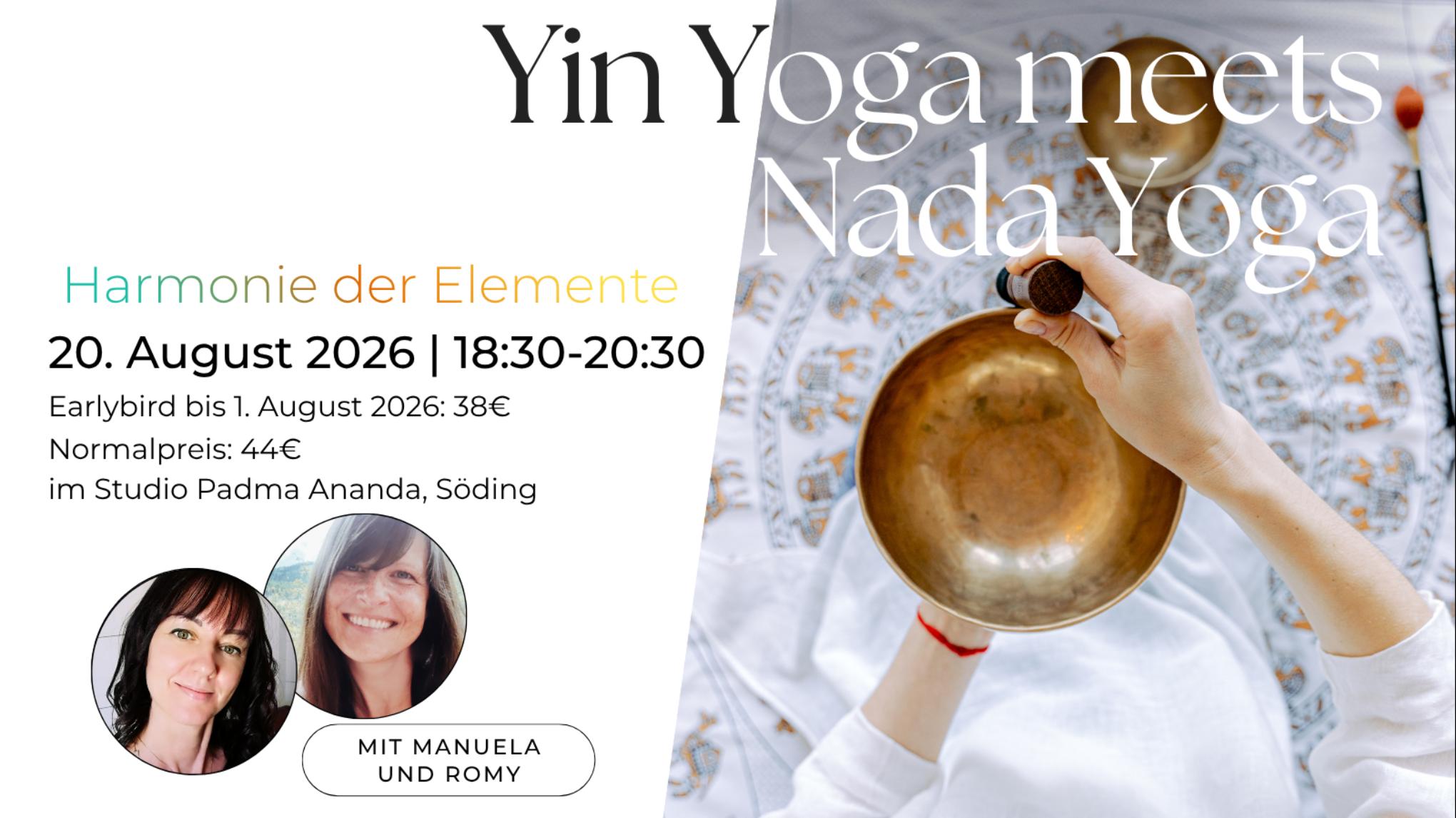 Yin Yoga meets Nada Yoga | Harmonie der Elemente