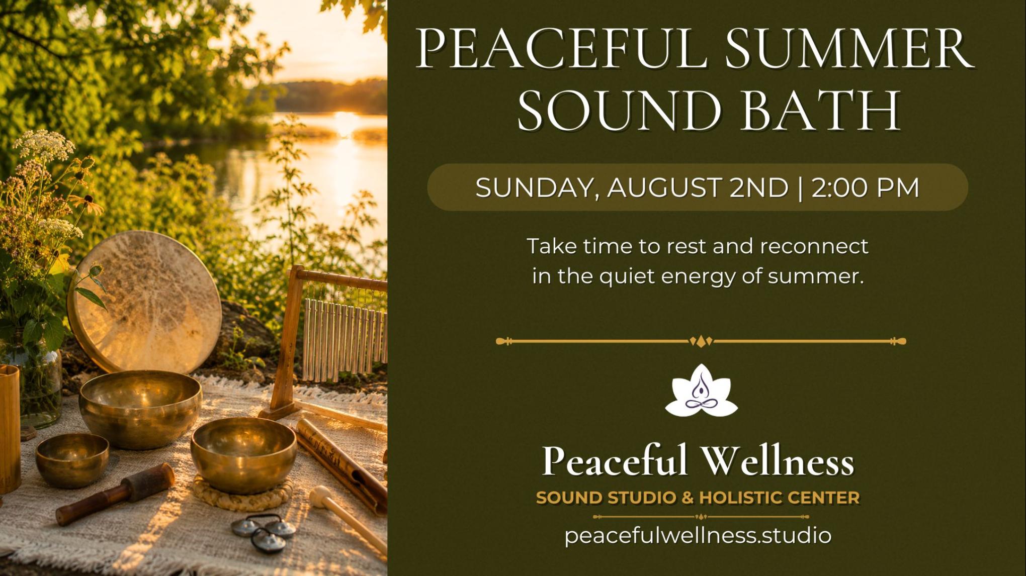 MADISON: Peaceful Summer Sound Bath