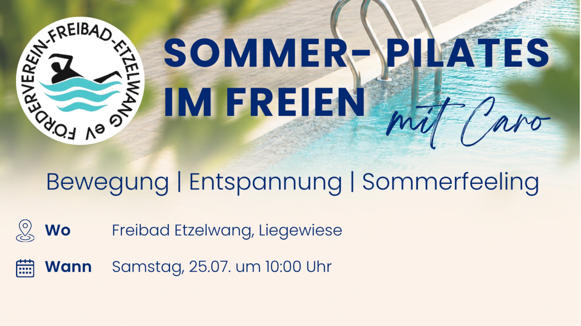 Sommer-Pilates im Freien mit Caro