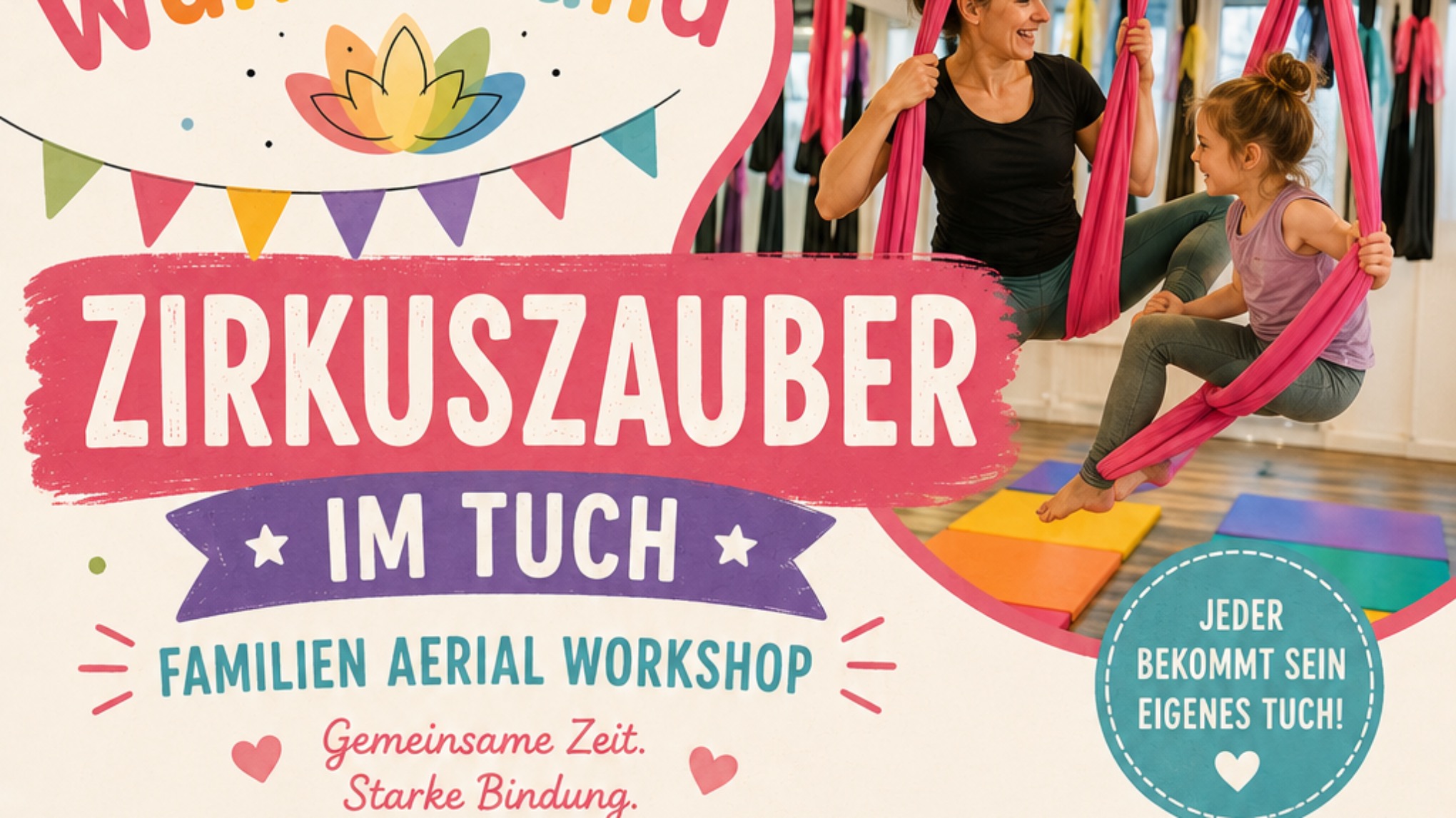 🐘 Familien Aerial im Zirkus ab 5 Jahren