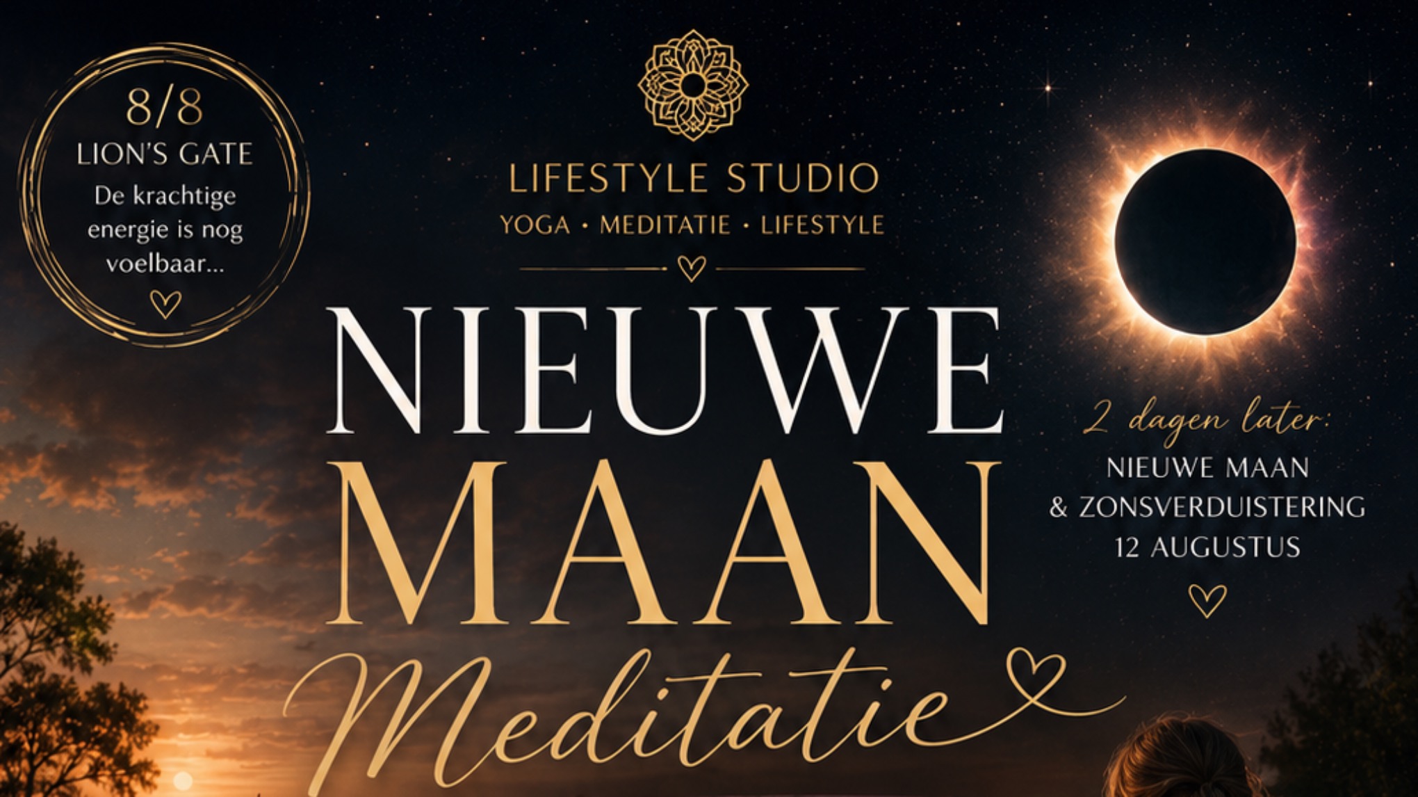 🌑🌙🔥🦁New Moon Meditation & Vuur Ritueel  in de Biesbosch