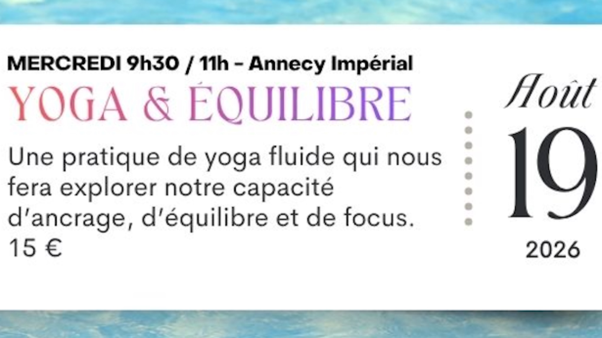 Yoga & Équilibre
