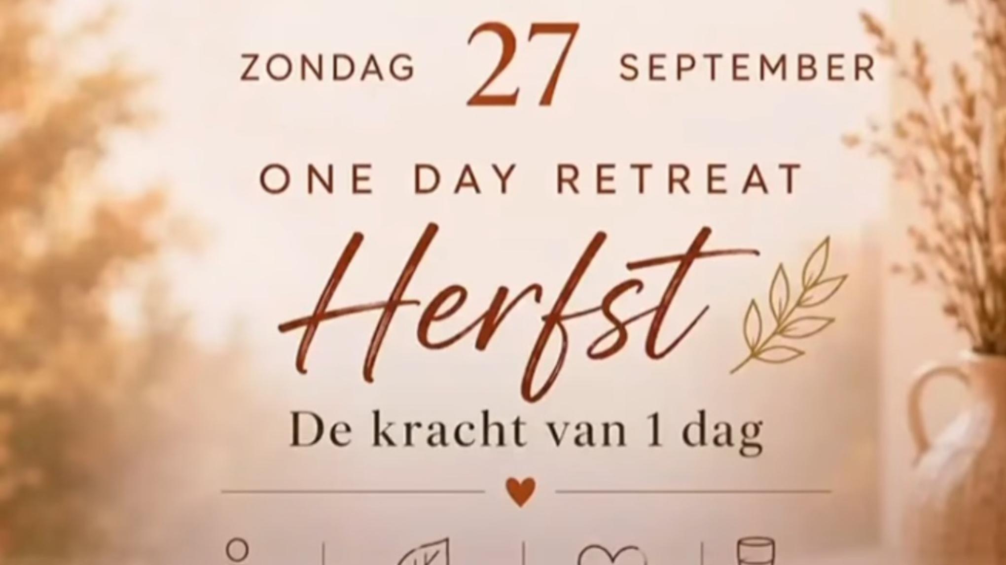 One day Retreat " De kracht van 1 dag"