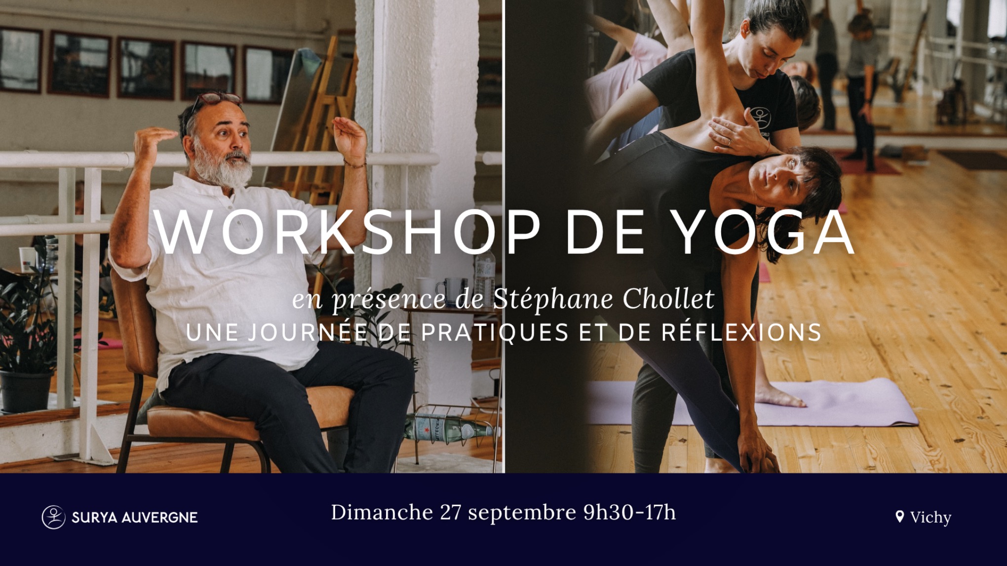 Workshop de Yoga en présence de Stéphane Chollet - Dimanche 27 septembre