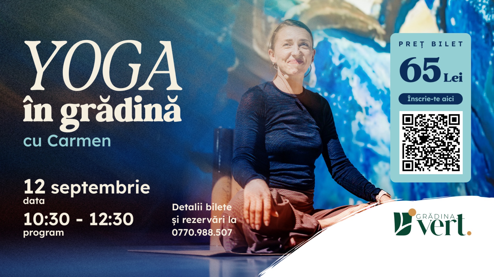 Yoga cu Carmen in gradina Vert