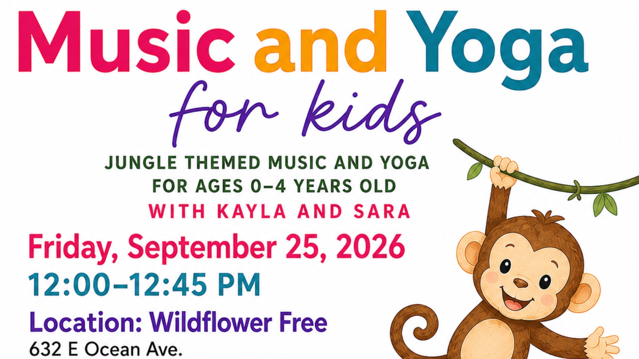 Music and Yoga for kids (jungle theme)