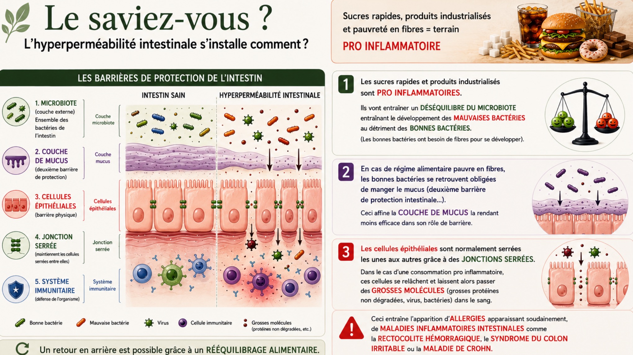 Conférence sur l’hyperpermeabilite intestinale