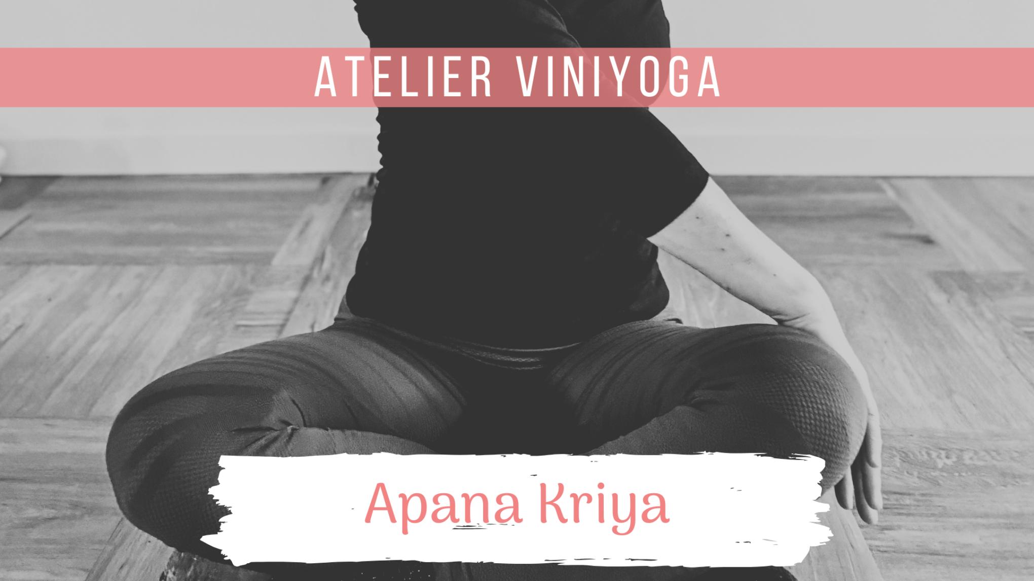 Atelier VINIYOGA - "Apana Kriya - vers la légèreté abdominale"