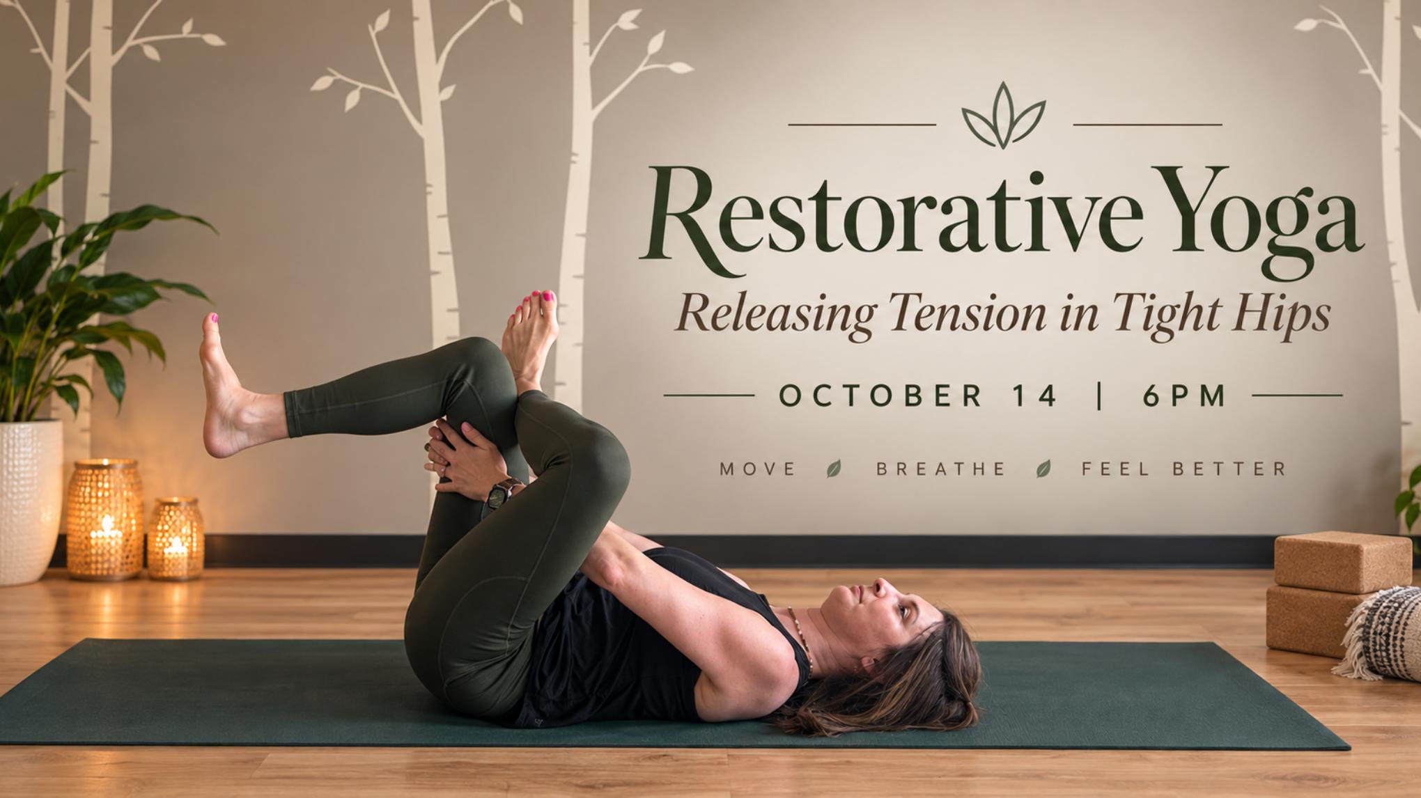 Restorative Yoga | Releasing Tension in Tight Hips