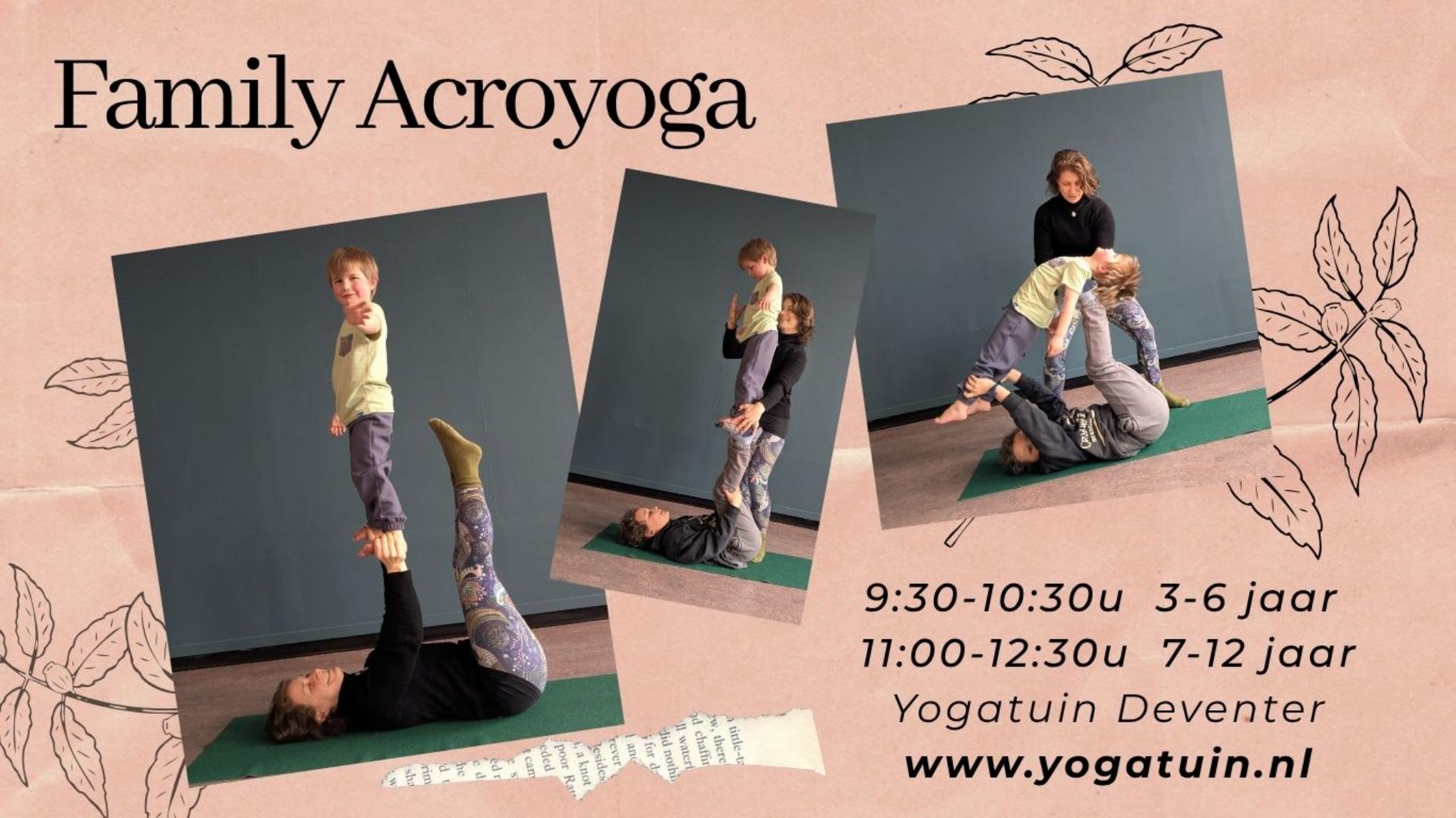 Acroyoga voor ouder en kind (3-6 jaar)