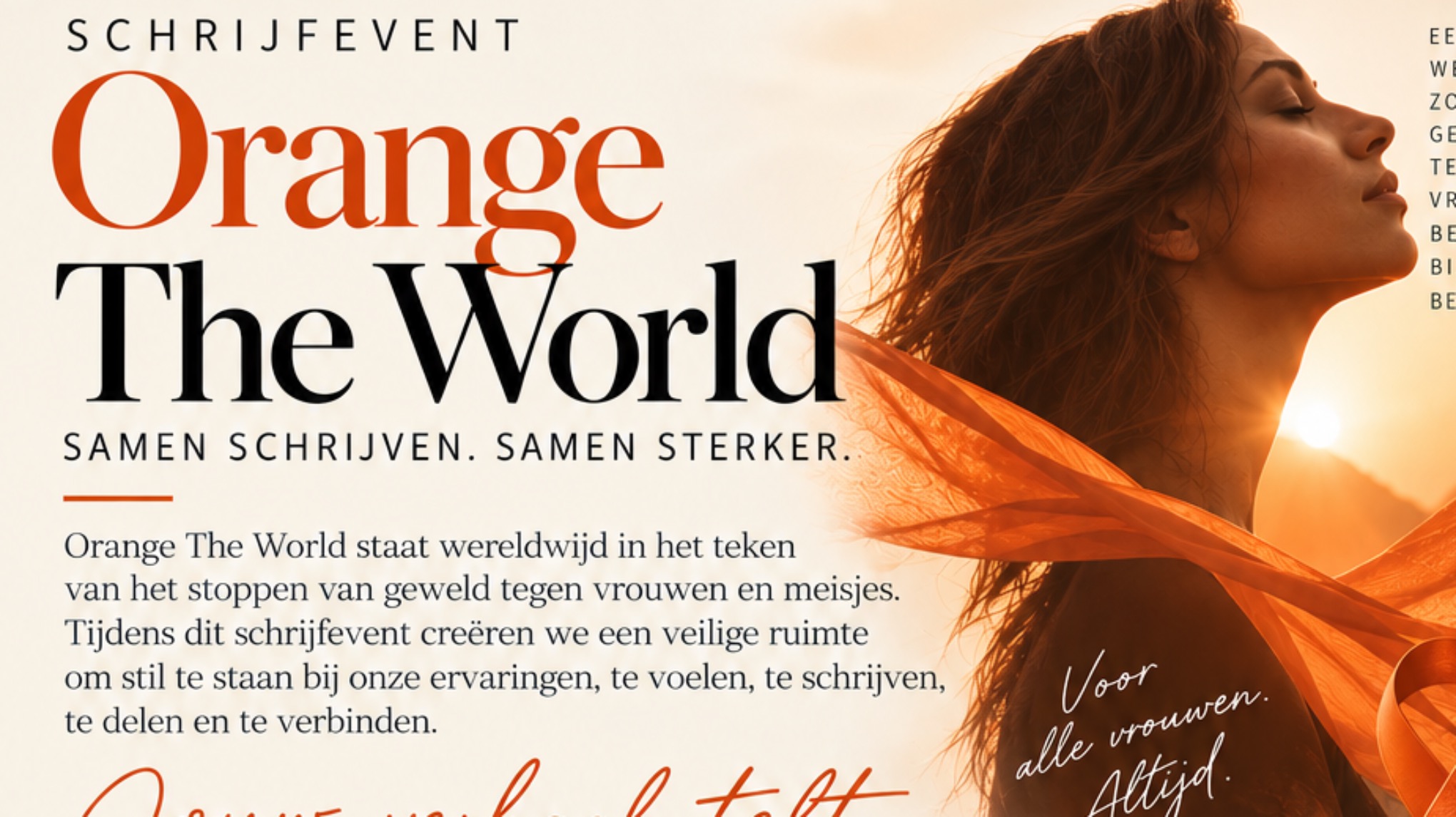 Orange The World