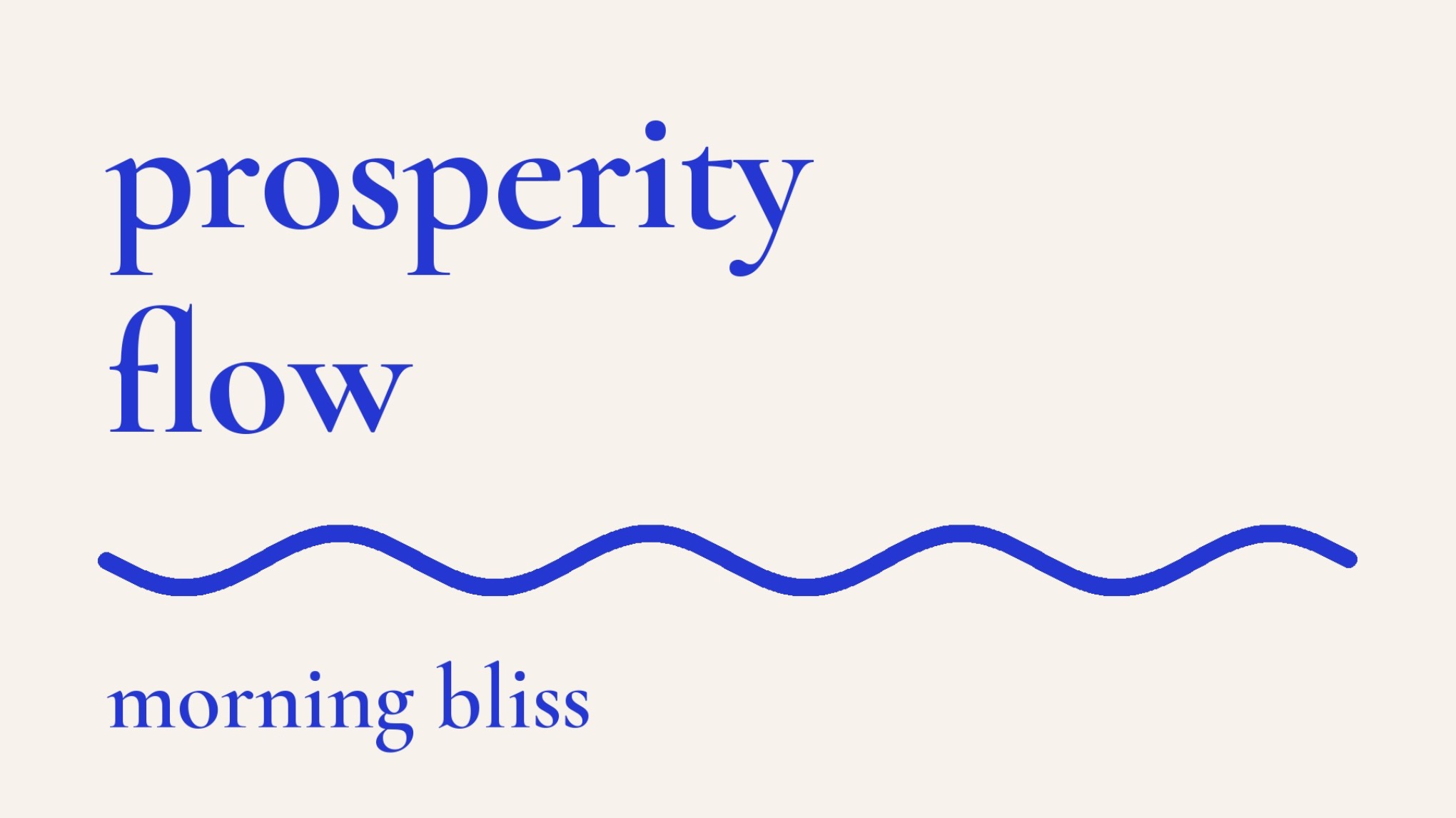 Morning Bliss. Prosperity Flow. Kundalini Yoga Morgenkurs