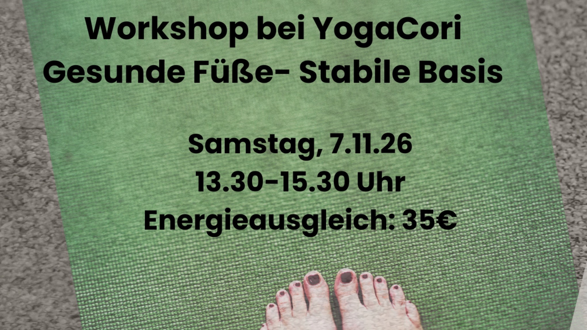 Workshop "Yoga für gesunde Füße"