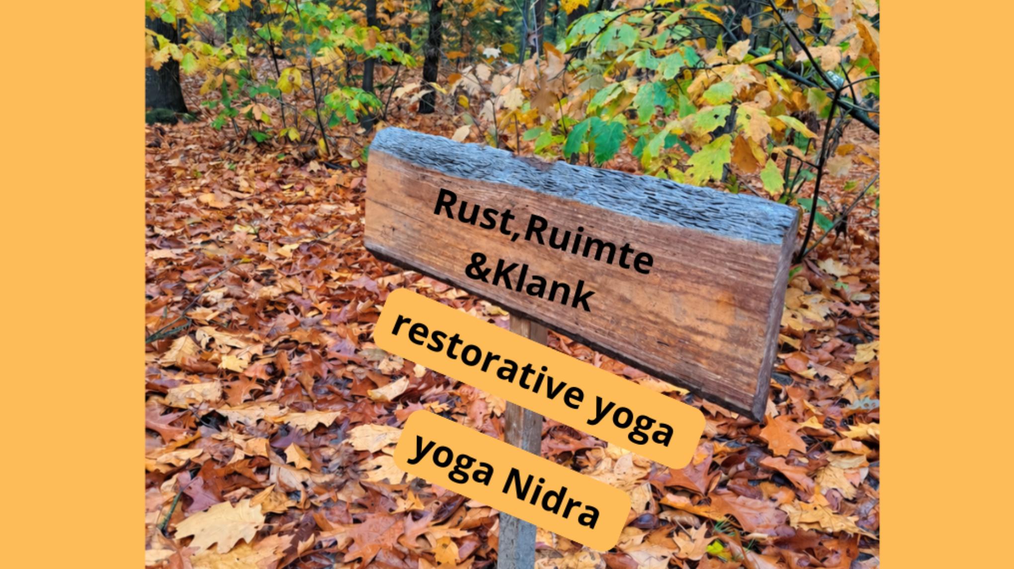 XL les thema Herfst = Rust, Ruimte en Klank