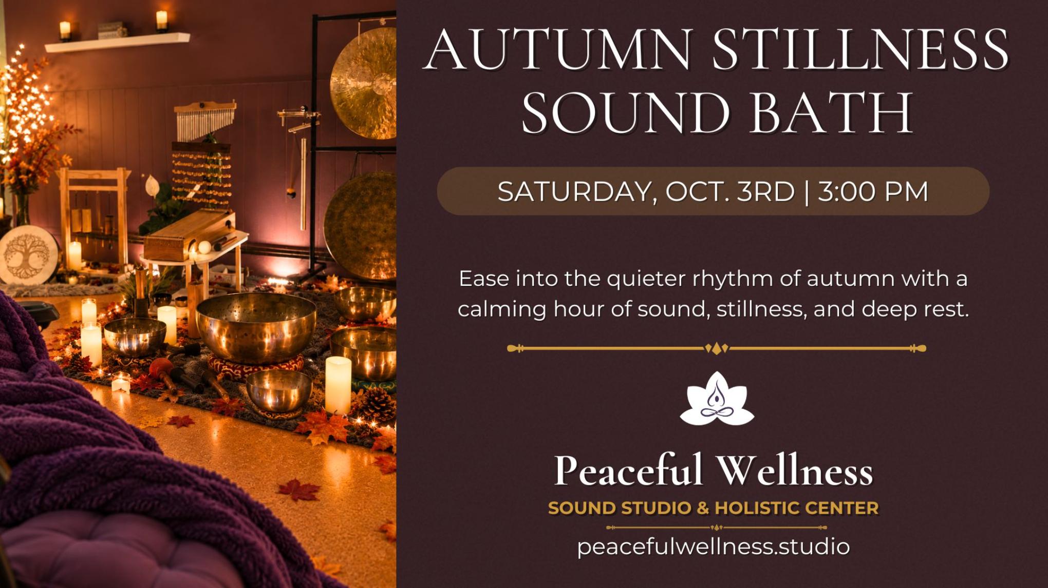 MADISON: Autumn Stillness: Smoky Quartz Meditation + Sound Bath