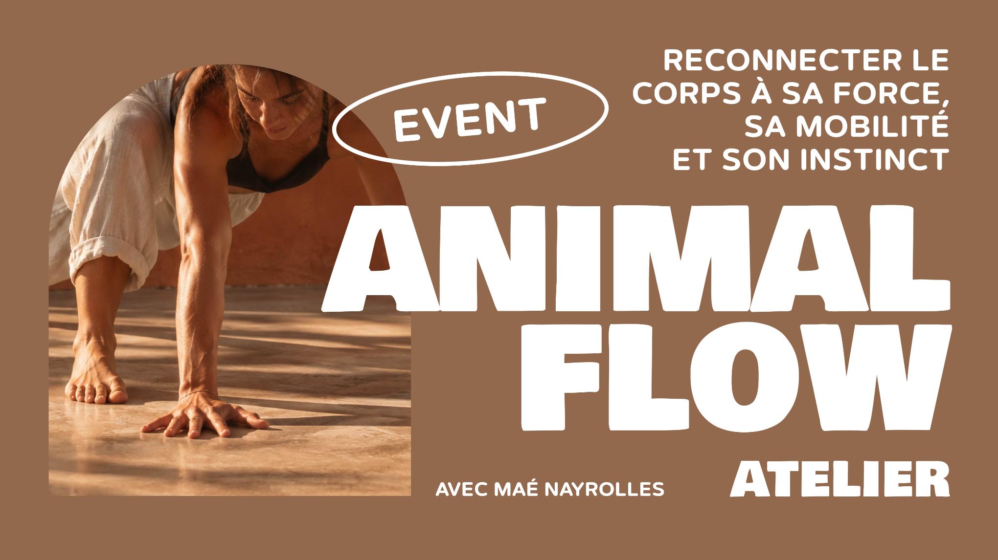 7 NOV. 🐒 Atelier ANIMAL FLOW 🐾