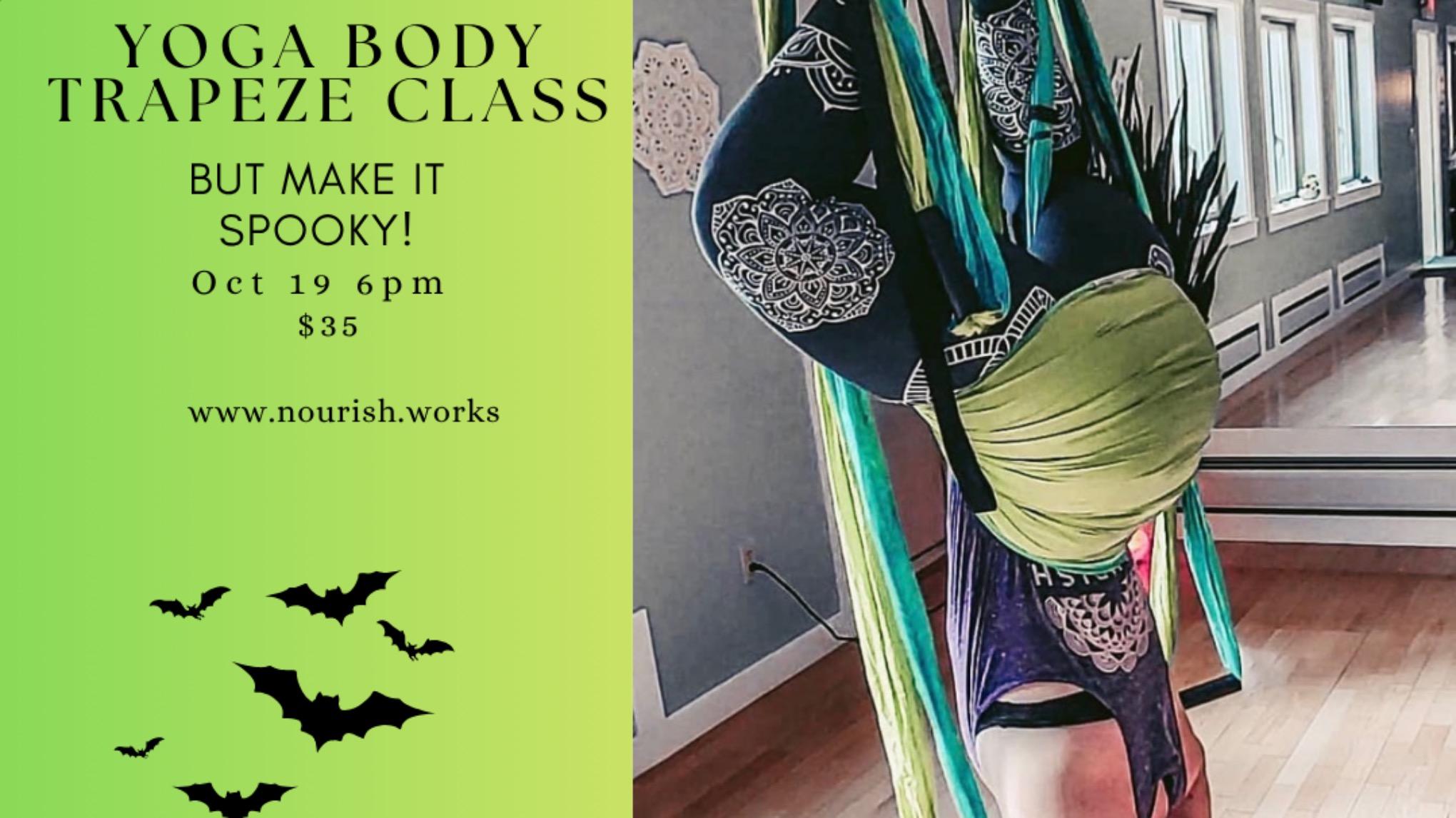 Yoga Body Trapeze....but make it spooky