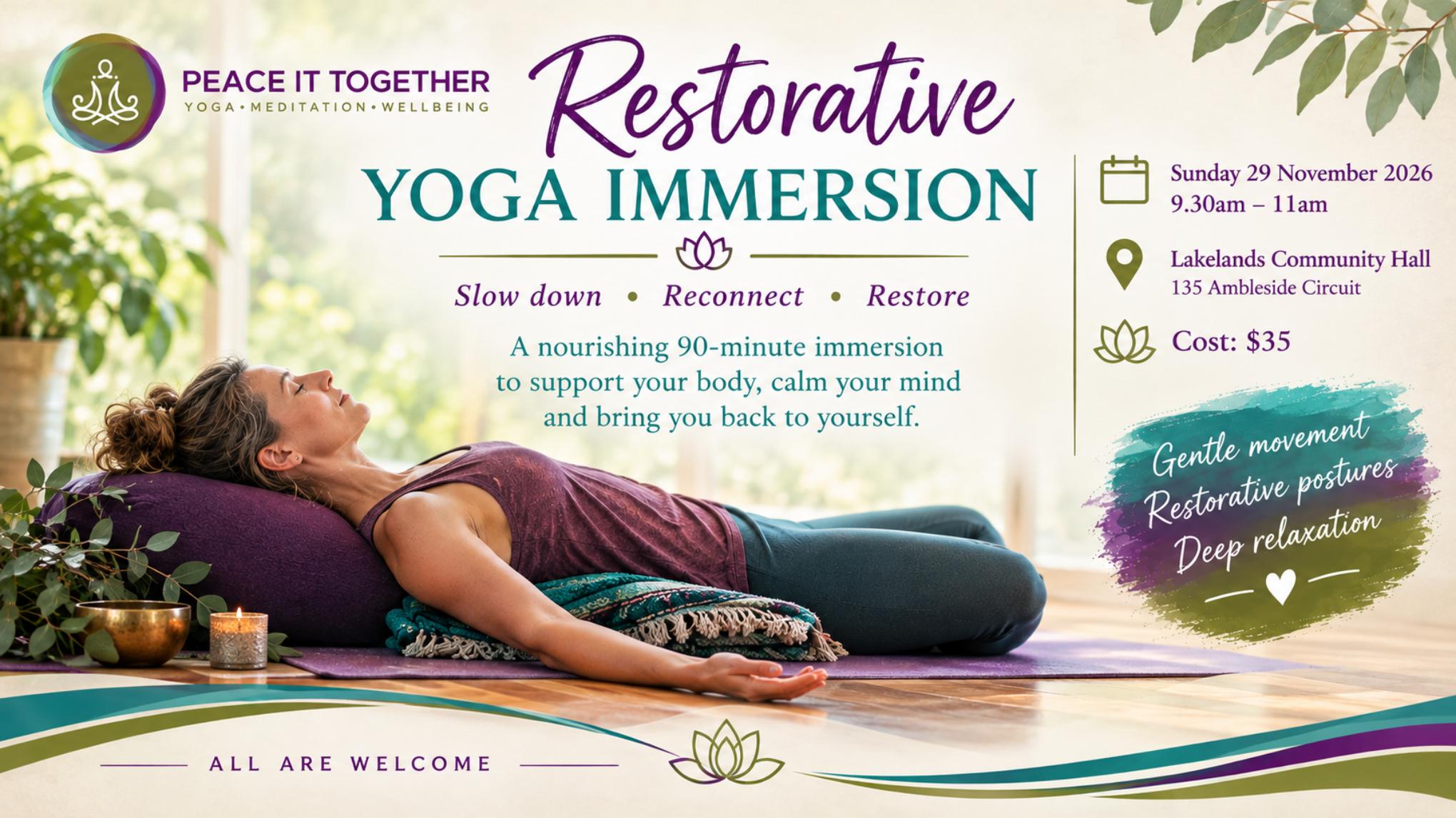 SPECIAL EVENT: Sunday Spring Fling - Restorative Immersion