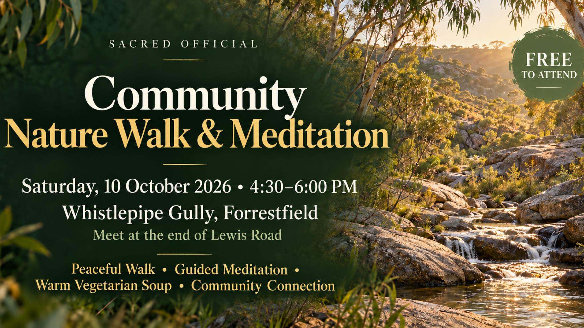 Free Community Nature Walk & Meditation