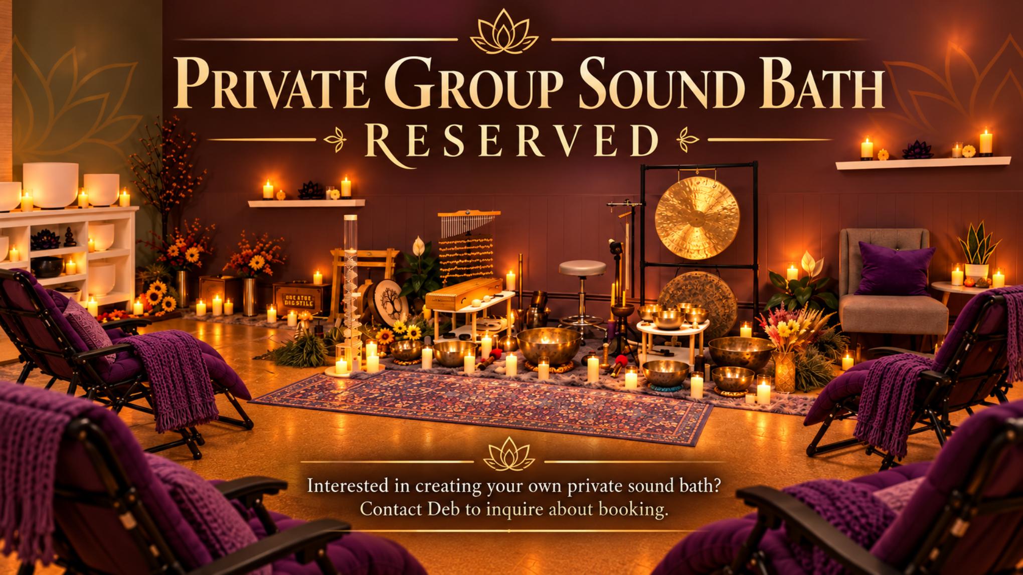MADISON Private Group Sound Bath — Reserved