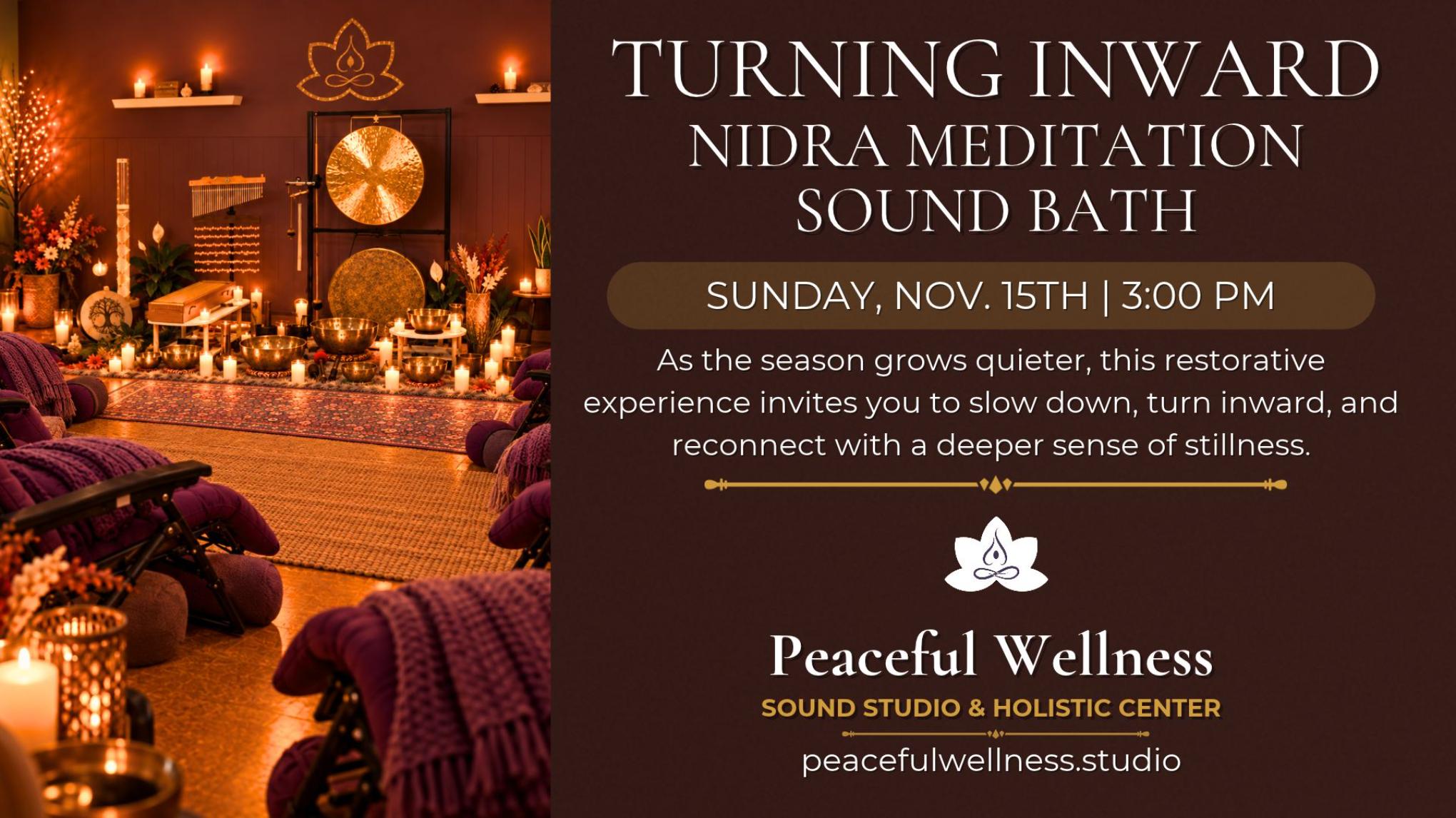 MADISON: Turning Inward: Nidra Meditation Sound Bath