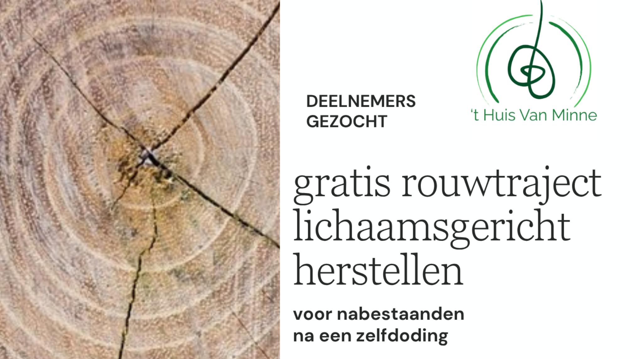 Rouwtraject voor nabestaanden na zelfdoding