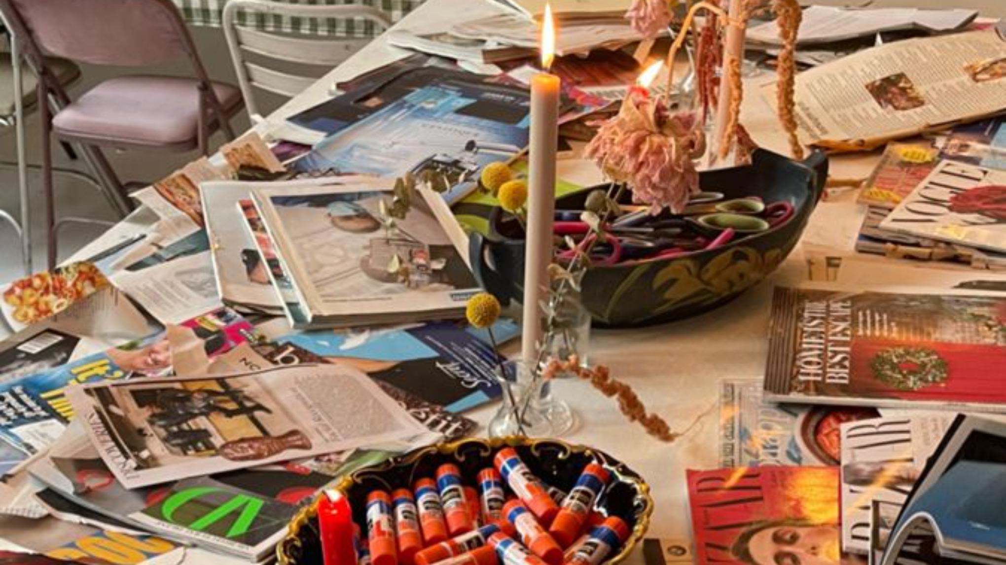 Crafts & Cocktails: Create your cozy season - Collage/moodboard