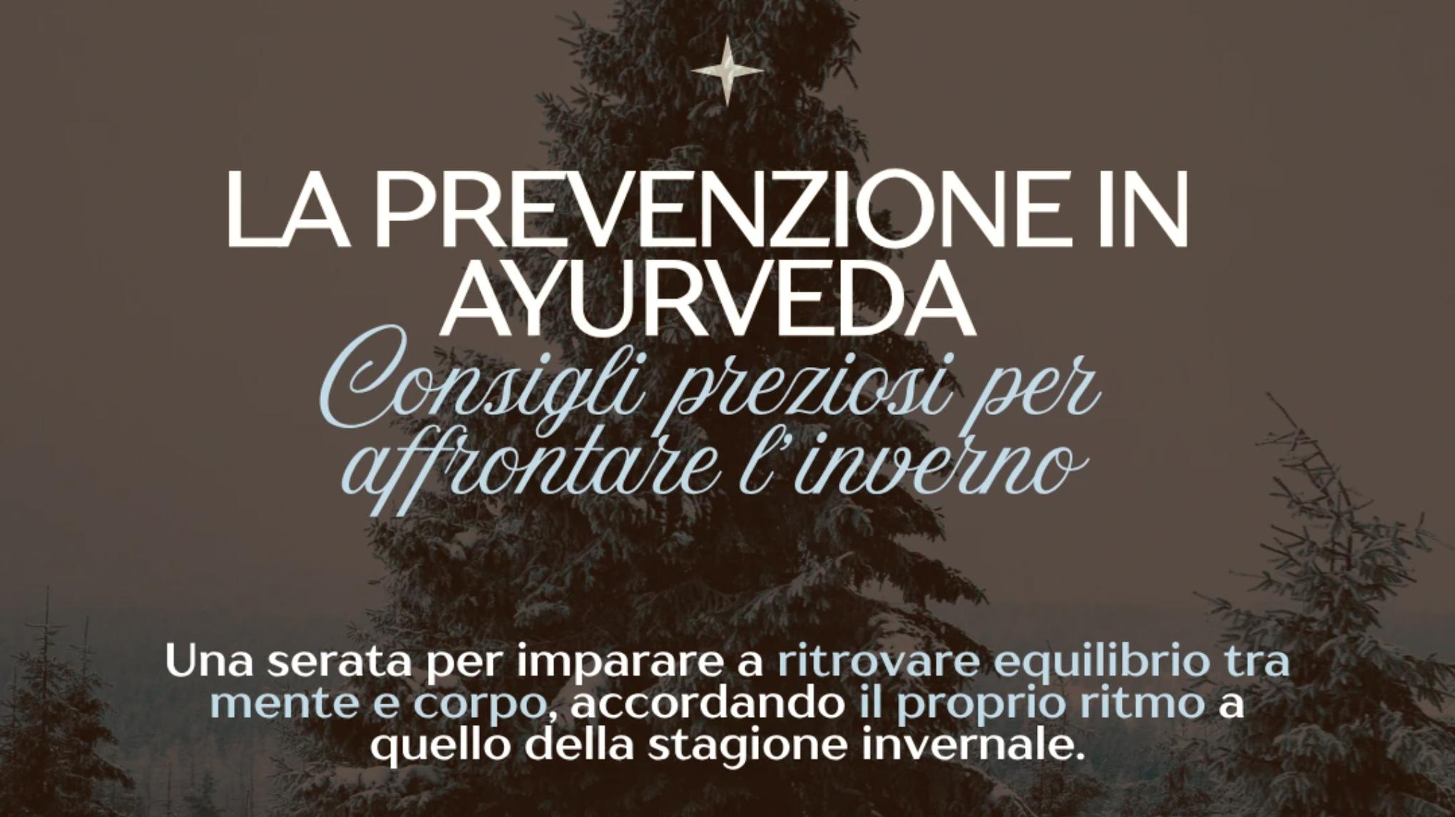Ayurveda, la scienza della longevità. Serata a ingresso gratuito